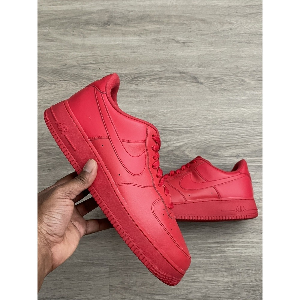 Size 12- Nike Air Force 1 Low Triple Red CW6999-600
